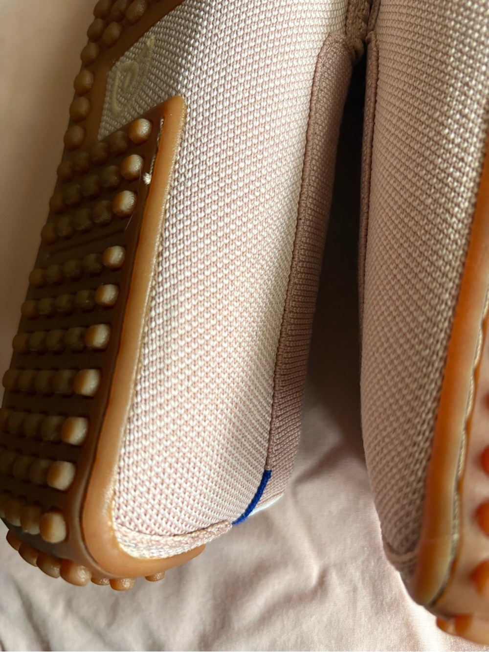 Rothy's Light Pink Knit Penny Loafers - Picture 4 of 5